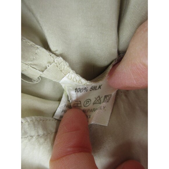 James Meade Top Large Silk Shirt Button Down Lagenlook Cottage 34 - Picture 9 of 10